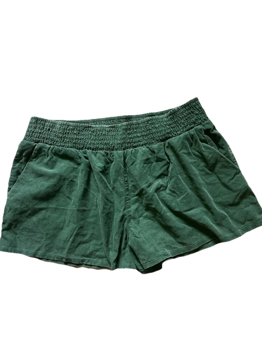 wild fable Forest Green Smocked Waist Athletic Shorts
